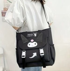 Black Kuromi Large Capacity Tote Bag